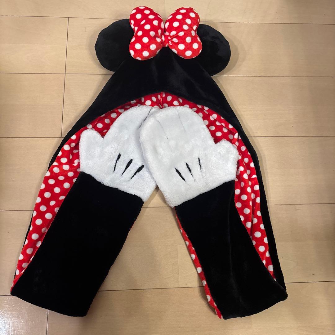 ミニーマウス マフラーキャップ ファンキャップ ディズニー ヘアピン セット