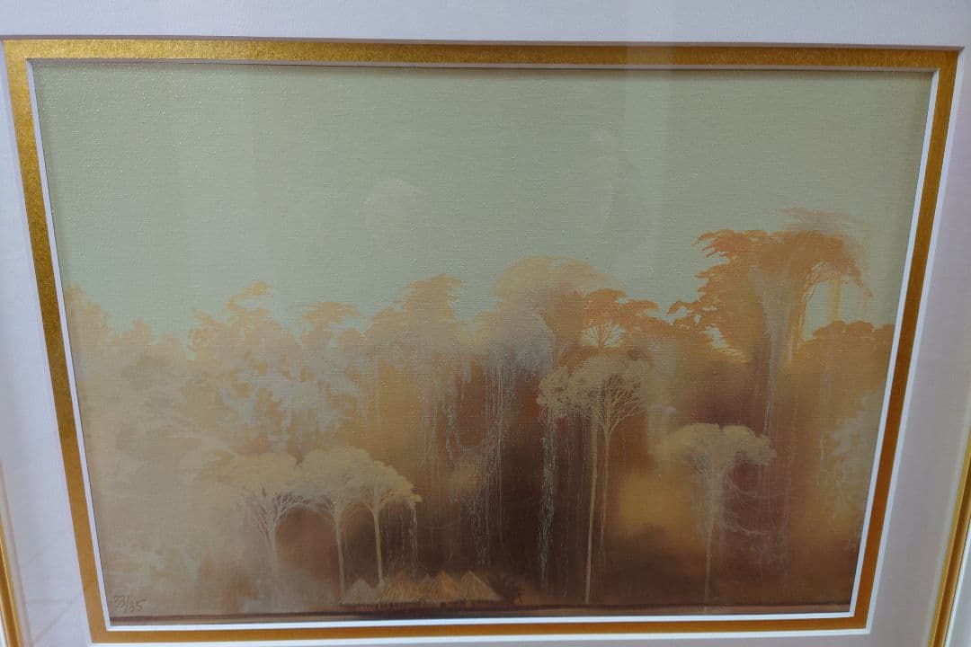 ミッシェル・バテュ 「神秘の出来事」絵画 リトグラフ 版画 ジクレ