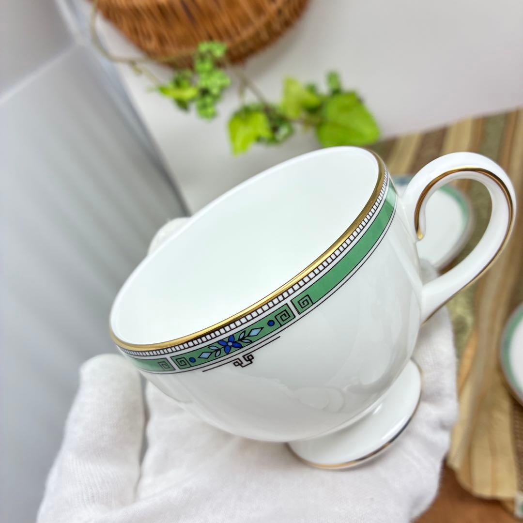 希少 廃盤品 ウェッジウッド ジェイド コーヒーカップ＆ソーサー 4客セット