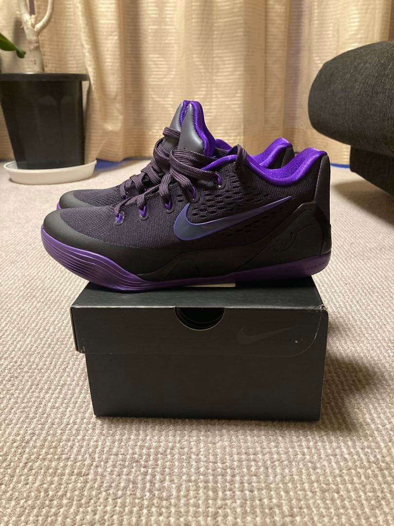 Nike Kobe IX ELITE LOW EM PROTRO 黒/紫 NIKE（ナイキ） バスケットボール シューズ☆ コービー 9 エリート LOW