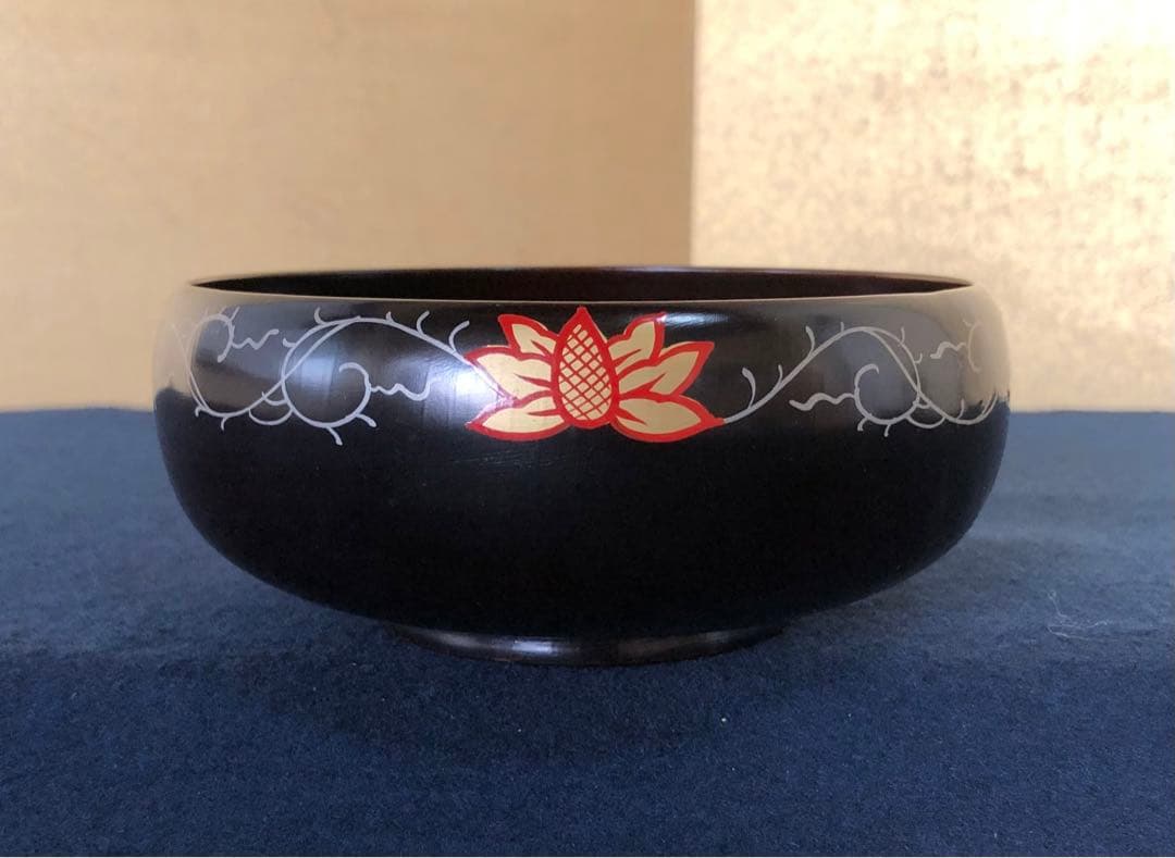 割引❗️《R》輪島塗 会席五ツ揃小鉢5客 蒔絵付 木製漆器　251007あ7