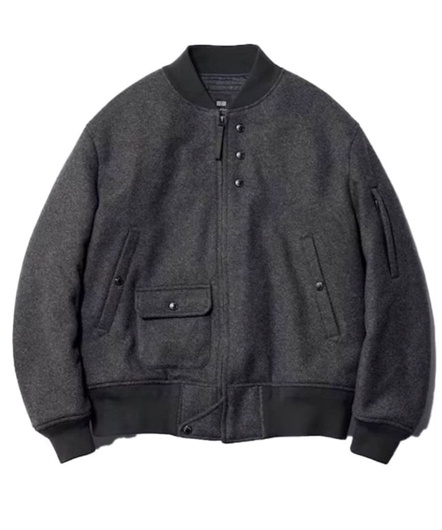 極美品uniqlo×engineered garmentsブルゾンXLグレー