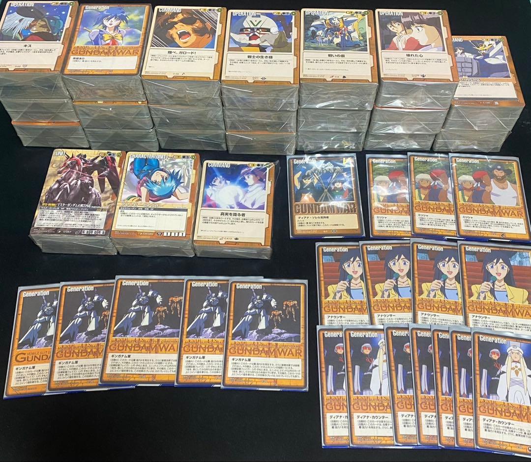 ガンダムウォーカード 茶まとめ売り⑫約2200枚 ギンガナム軍など
