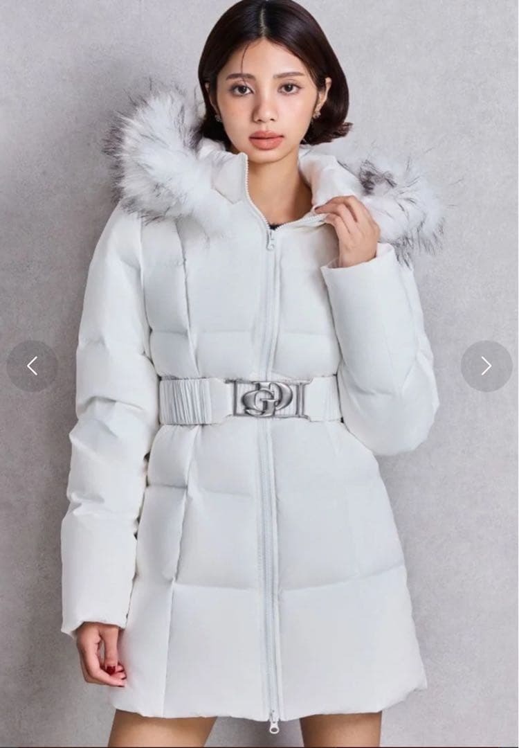 【処分価格】GYDA 【TINY】ベルト付きロングダウンコート