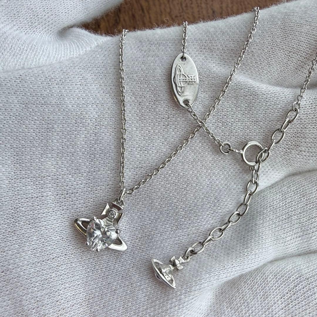 希少シルバー925 Vivienne Westwood ハート オーブネックレス - メルカリ