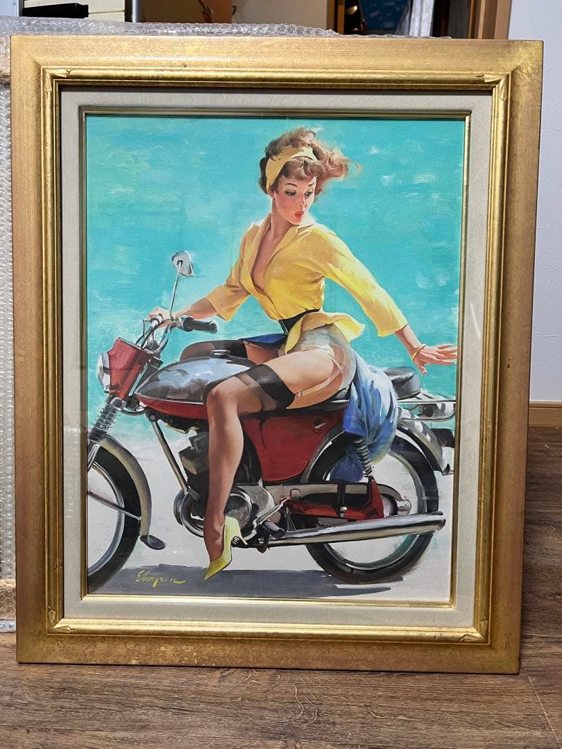 Gil Elvgren ギル・エルブグレン　ピンナップ　アート　額装