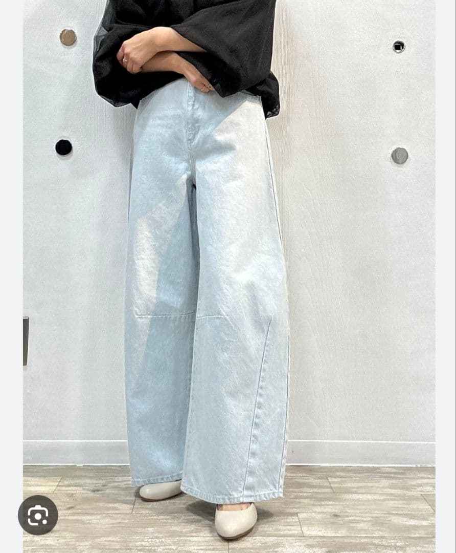 シニカル　ワイドカーブデニムパンツ　CYNICAL