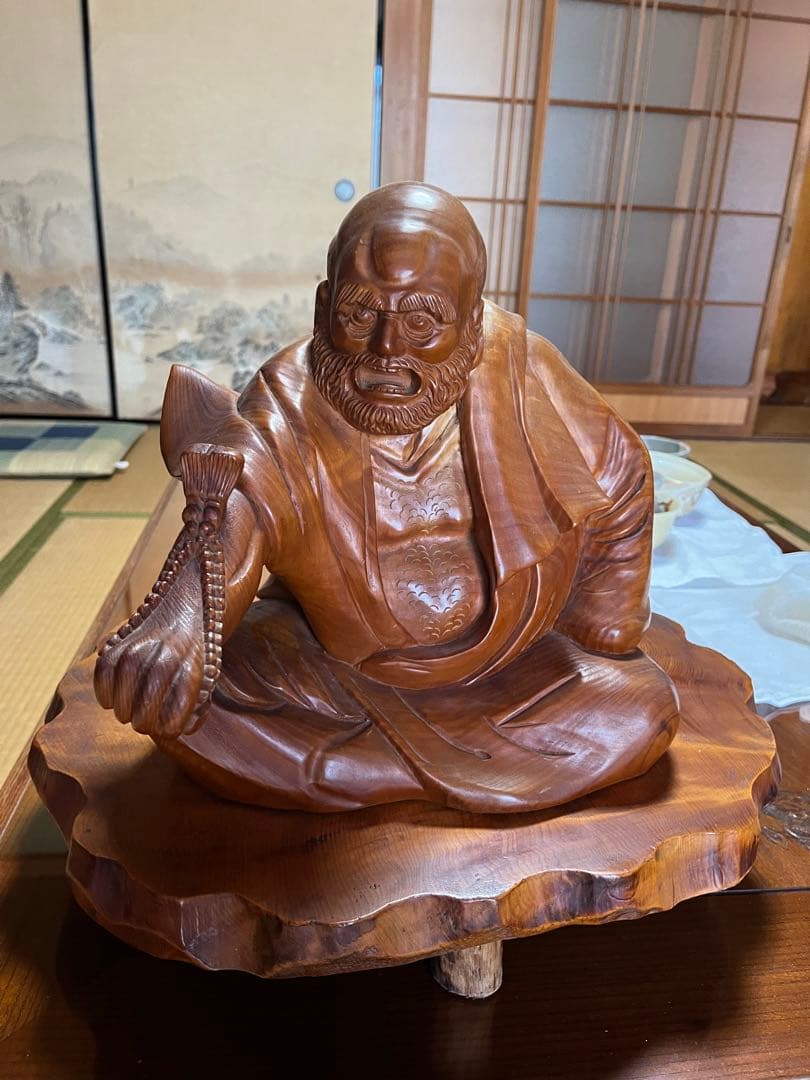 木彫り像 達磨大師 達磨像 - メルカリ