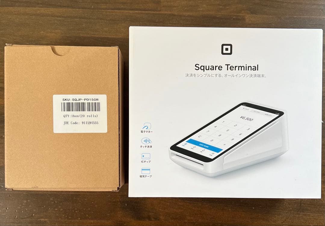 Square Terminal 箱有完品 動作品 初期化済 ロール紙付 即使用可