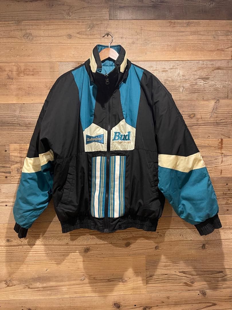 激レア vintage Bedweiserバドワイザー ナイロンジャケット XL