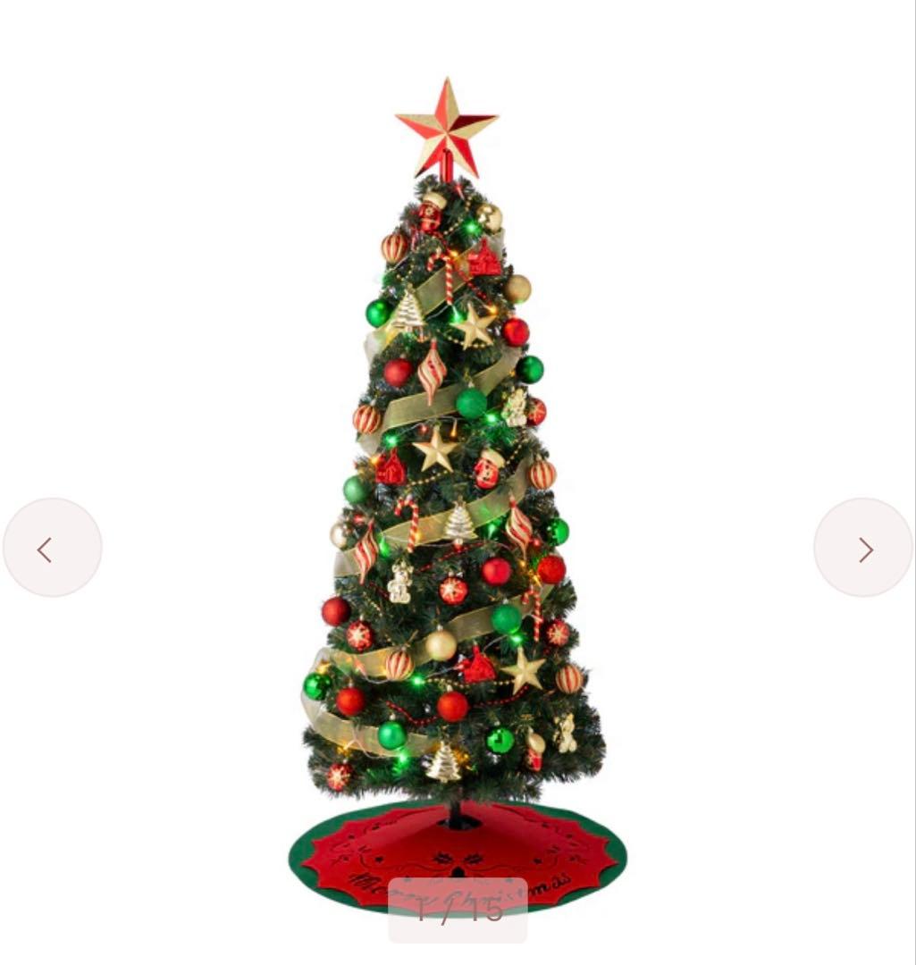 フランフラン　クリスマスツリー スターターセット 150cm グリーン