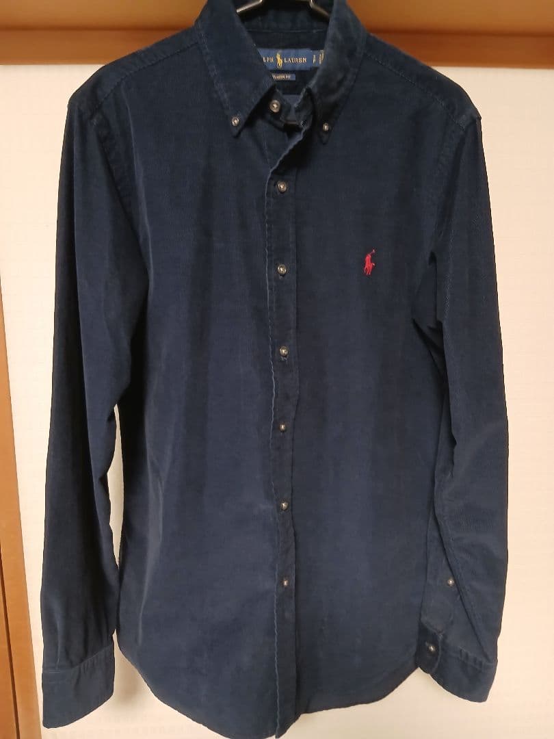 ラルフローレン　コーデュロイシャツ　秋冬春用　紺