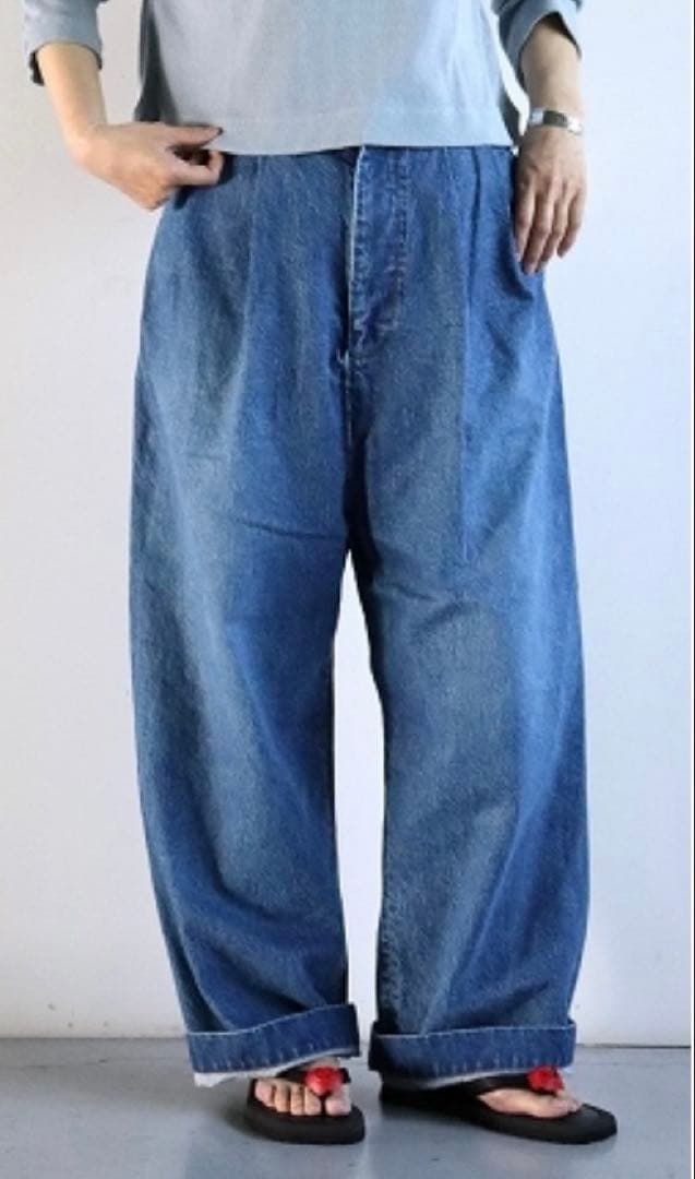 【期間限定価格】オールドマンズテーラー R&D.M.Co- タックワイドデニム