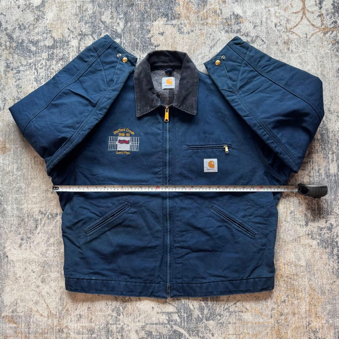 希少】米国製 カーハート デトロイトジャケット J01NVY ネイビー
