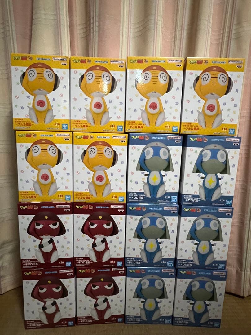 ケロロ軍曹 おおきなSOFVIMATES~ドロロ クルル ギロロ 16個セット