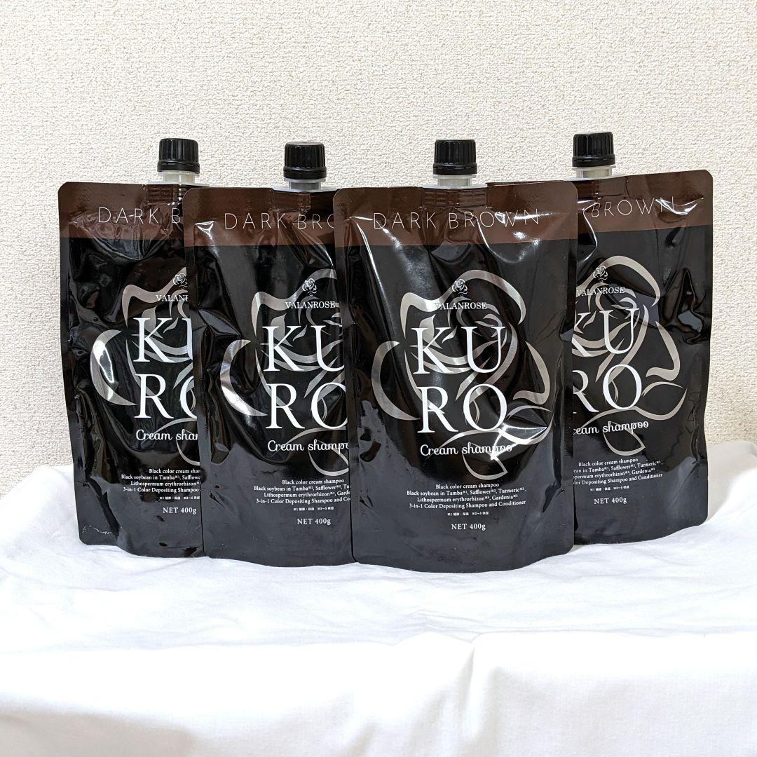 VALANCE バランローズ KUROクリームシャンプー 400g ×4本