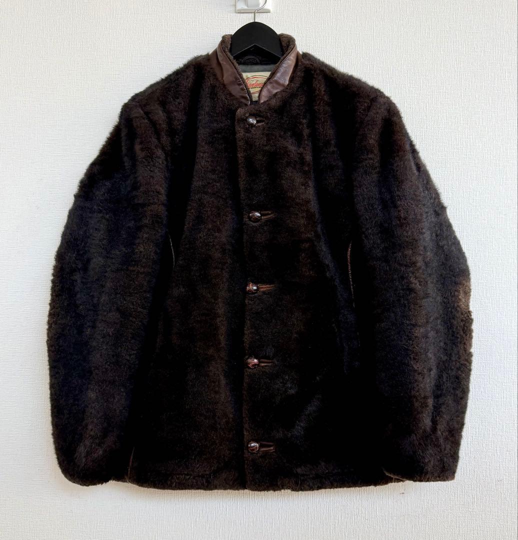 幻級 50s LAKELAND リアルファー スポーツジャケット レイクランド