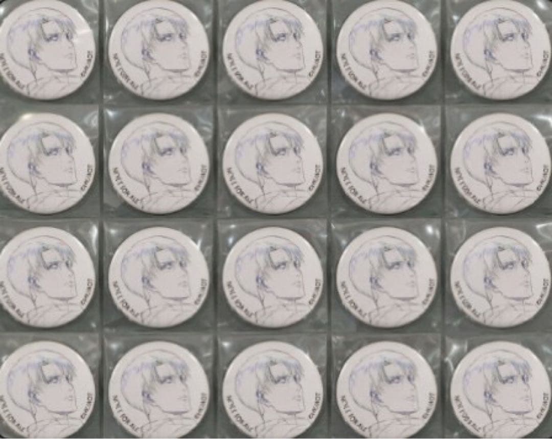 進撃の巨人 コミックマーケット 特典 缶バッジ　リヴァイ　20点