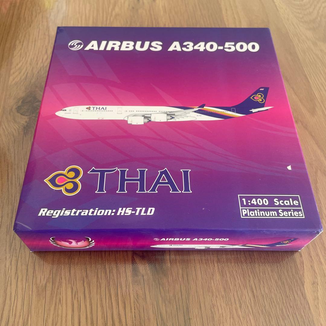 航空機・ヘリコプター THAI Airbus A340-500 1:400 Thai Airways Airbus A340-500 HS-TLA GeminiJets GJTHA590B Scale 1