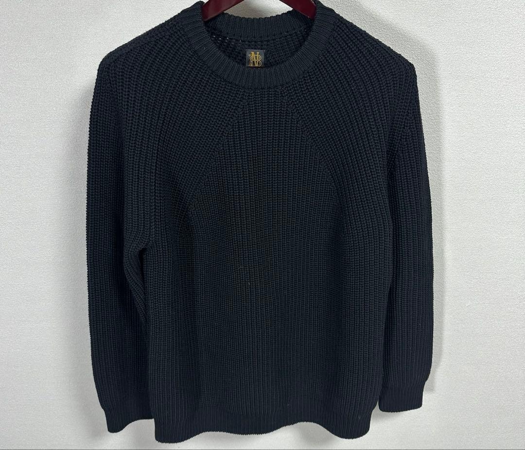 美品 黒 BATONER / SIGNATURE CREW NECK