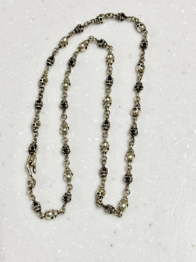 ジャスティン デイビス ドクロ スカル ネックレス