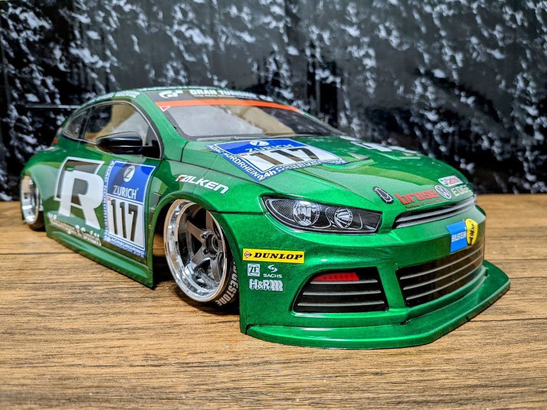 vw フォルクスワーゲン シロッコ1/10ラジコンボディ ツーリング タミヤ