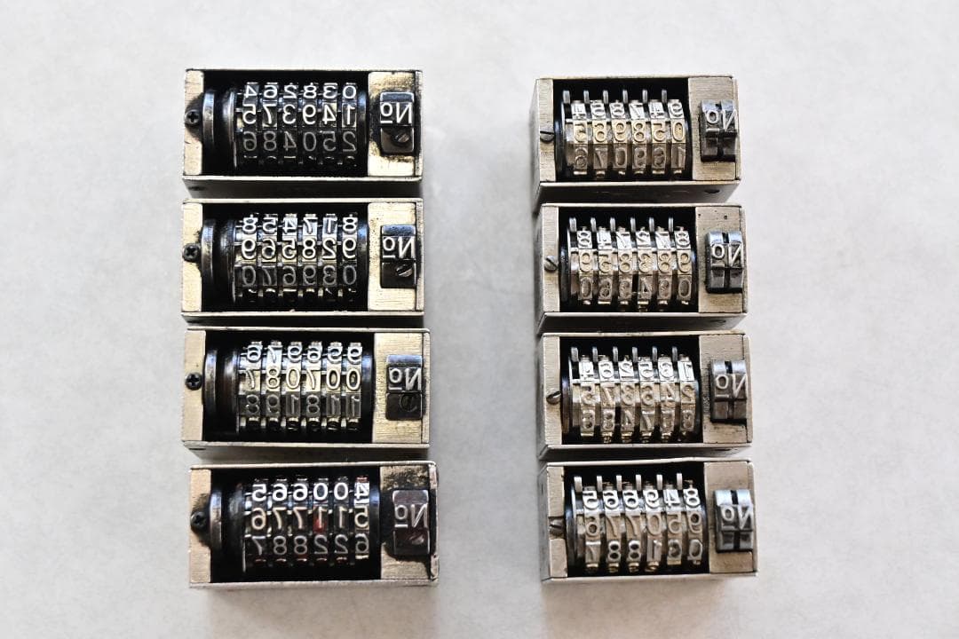 Uchida カウンター 8個 日本製 送料無料/UCHIDA 内田洋行 ウチダ TOHO 卓上型 数取器 10個セット 202