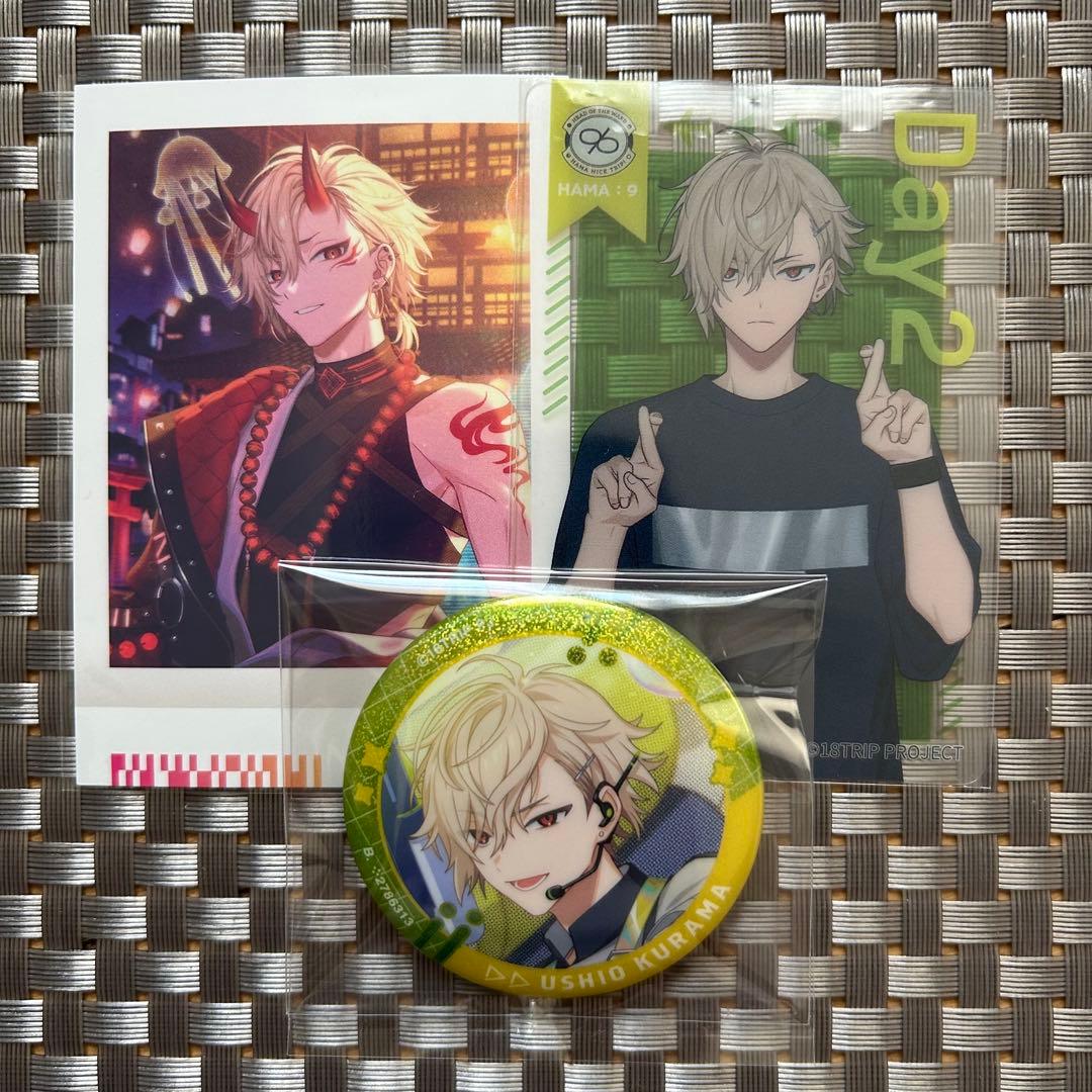 エイトリ 18TRIP 久楽間潮 缶バッジとカードセット - メルカリ