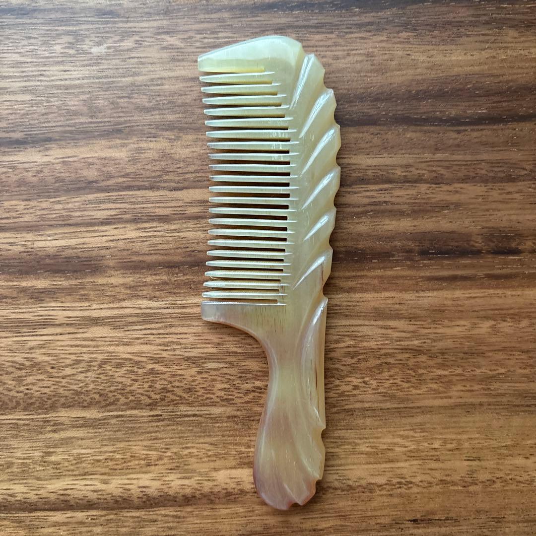 シープホーンコーム　ポケットタイプ　羊角　天然角　ハンドメイド