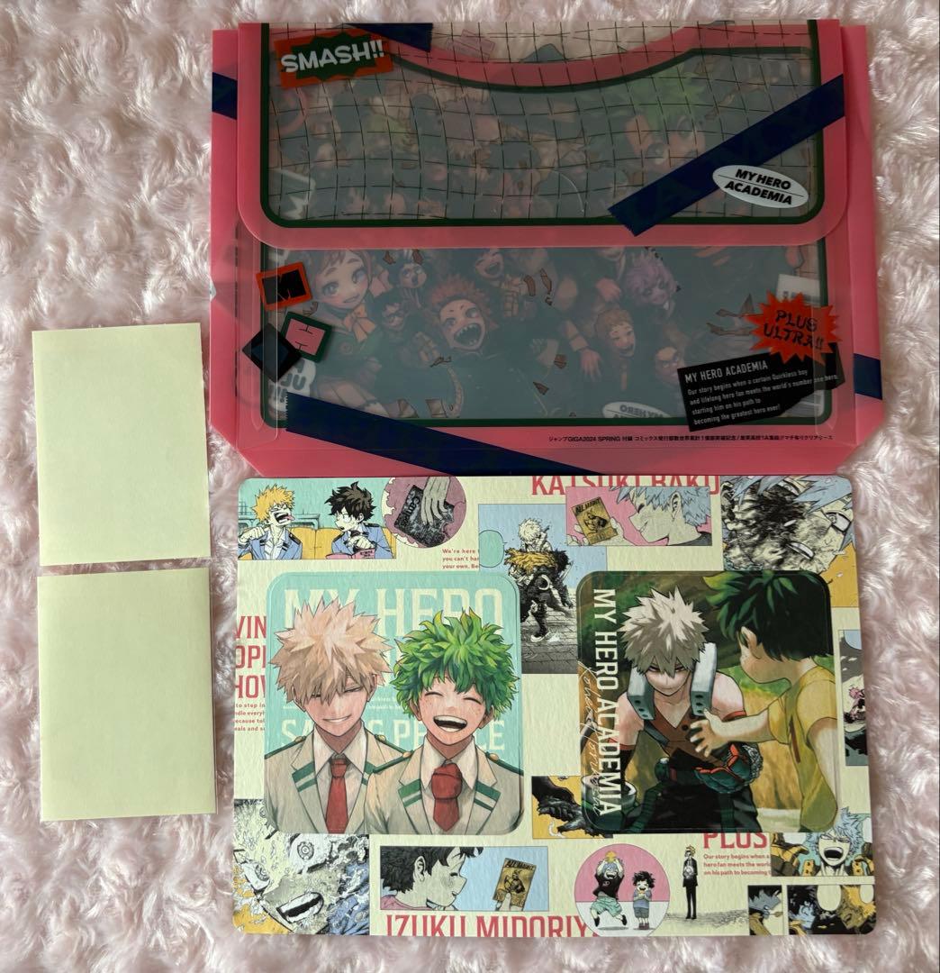 ヒロアカ ジャンプ GIGA 付録 コースター クリアケース ステッカー