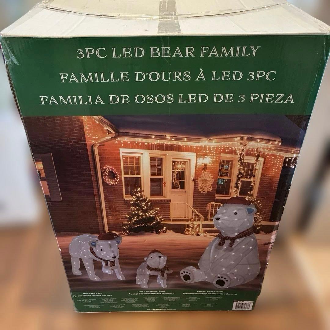 新品　クリスマス　クマ3セット　電飾　イルミネーション