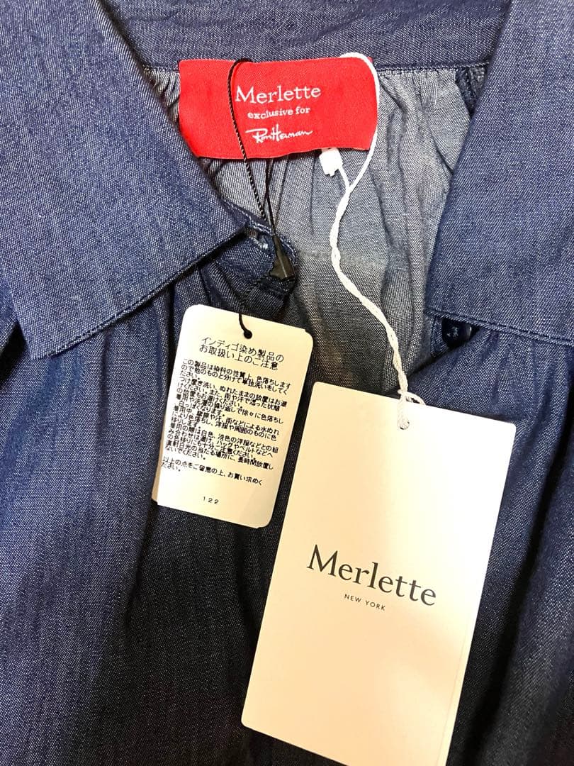 新品ロンハーマン別注Merlette Tiana Shirt (indigo) - メルカリ
