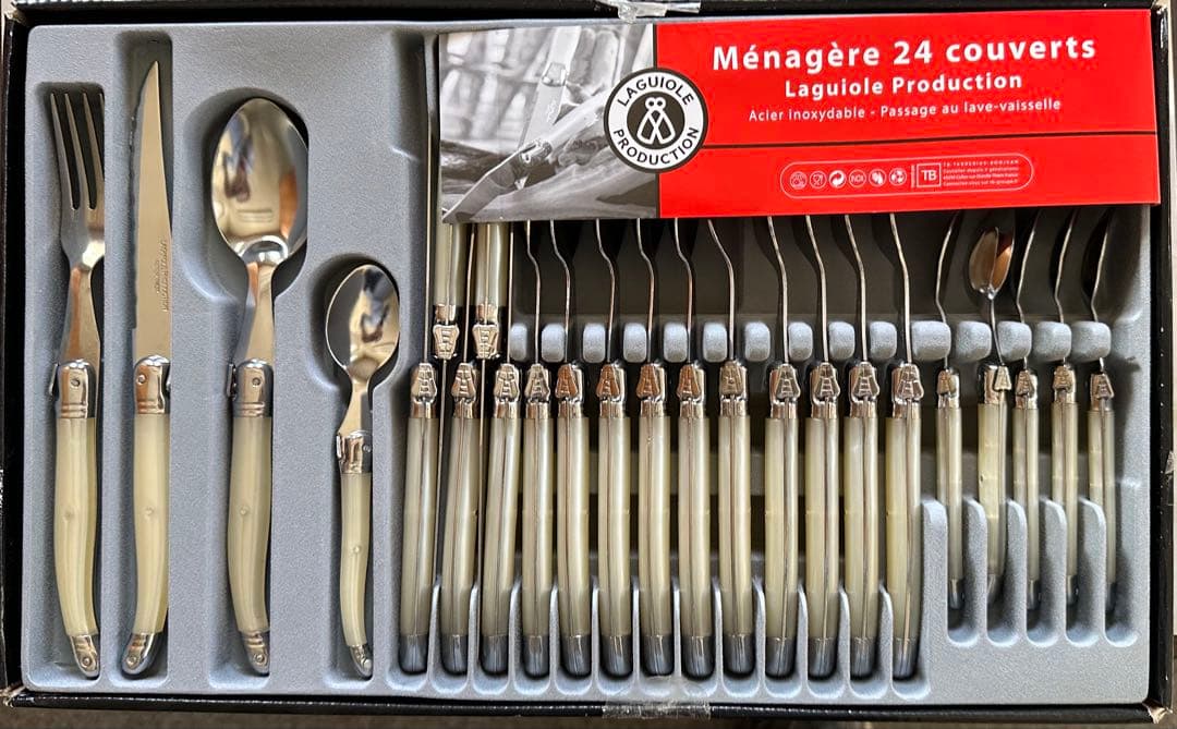 ラギオール 24ピースカトラリーセット ライヨール ラギオール ディナーカトラリー24ピースセット 木箱入り