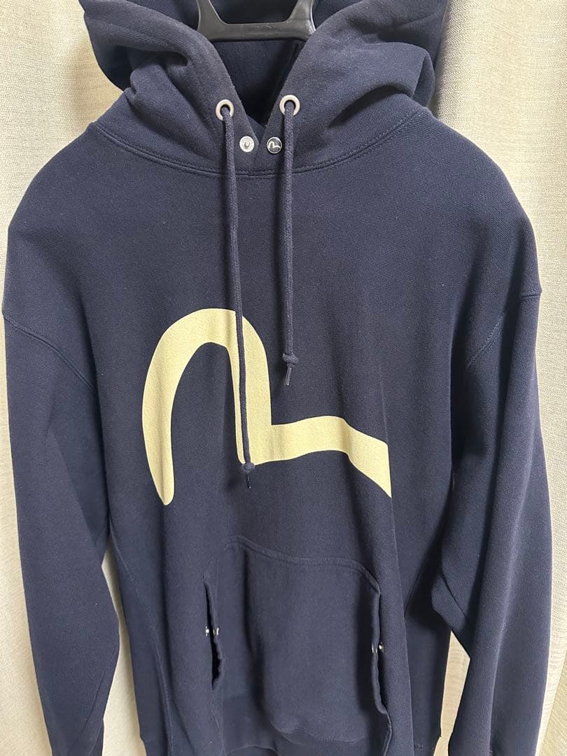 EVISU ネイビーパーカー　サイズ42 クリームカモメ