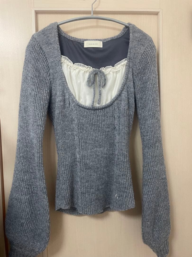 andmary Raven gather set up gray - メルカリ