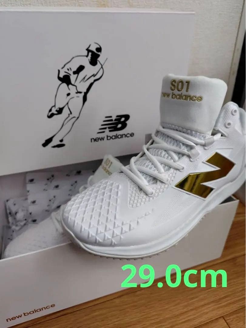 【新品】new balance TSHOWT1 29.0cm ホワイト/ゴールド