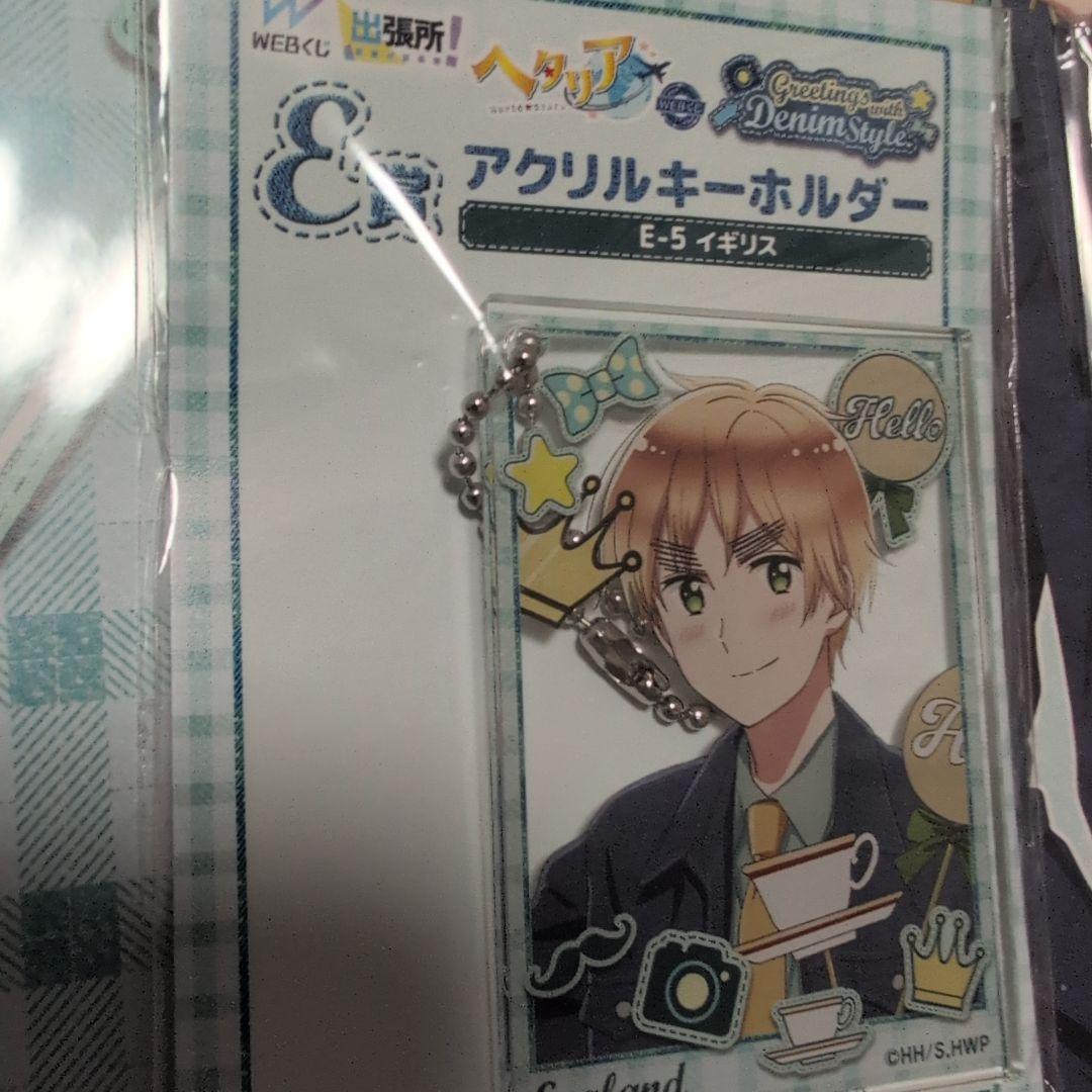 WEBくじ ヘタリア イギリス 大缶バッジ アクリルキーホルダー 他