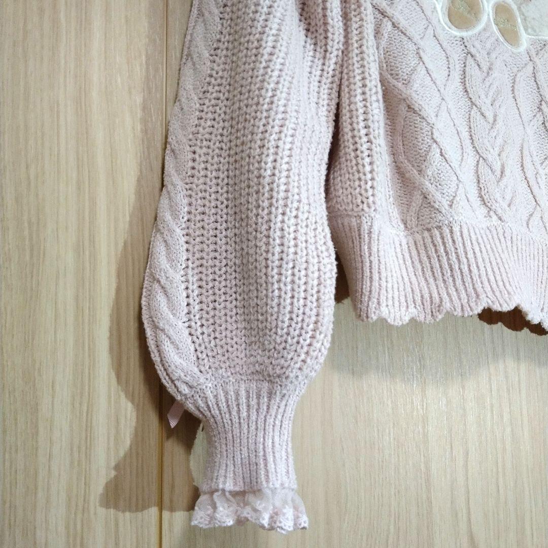 LIZLISA リズリサ Twin Bears ニット トップス くま ピンク - メルカリ