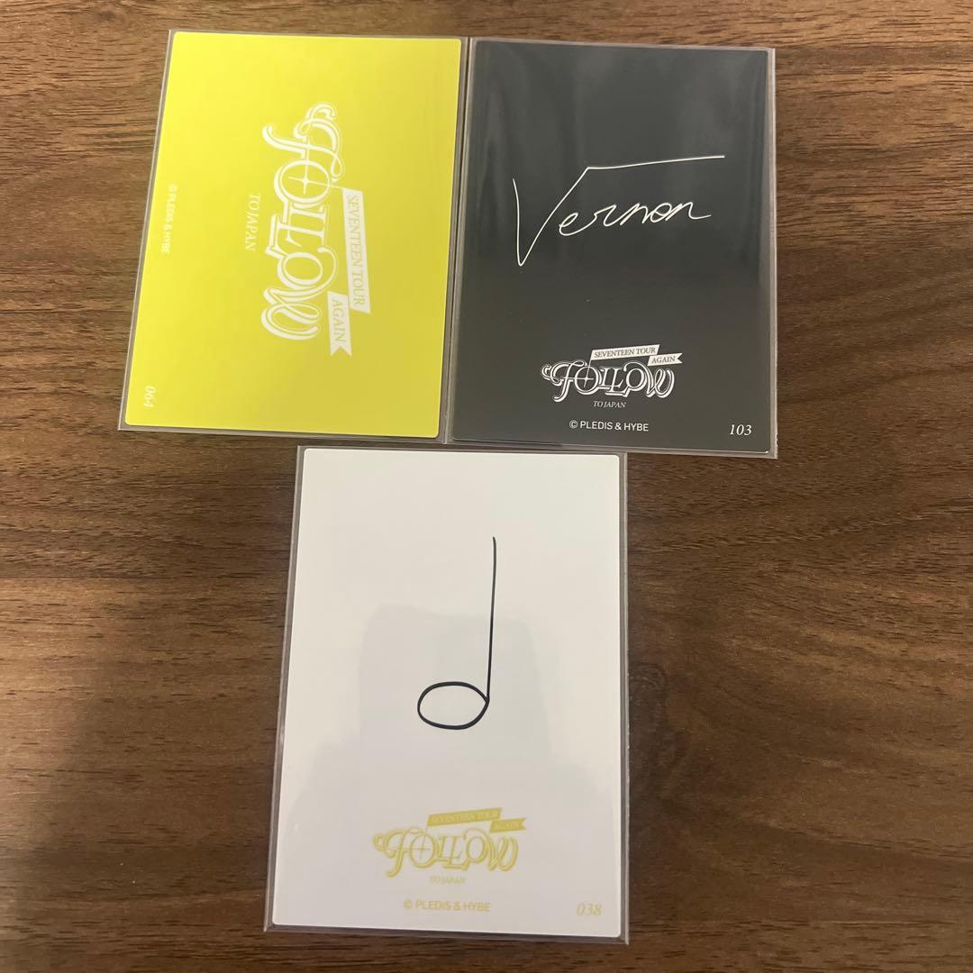 SEVENTEEN Vernon トレカ 3枚セット FOLLOW AGAIN - メルカリ