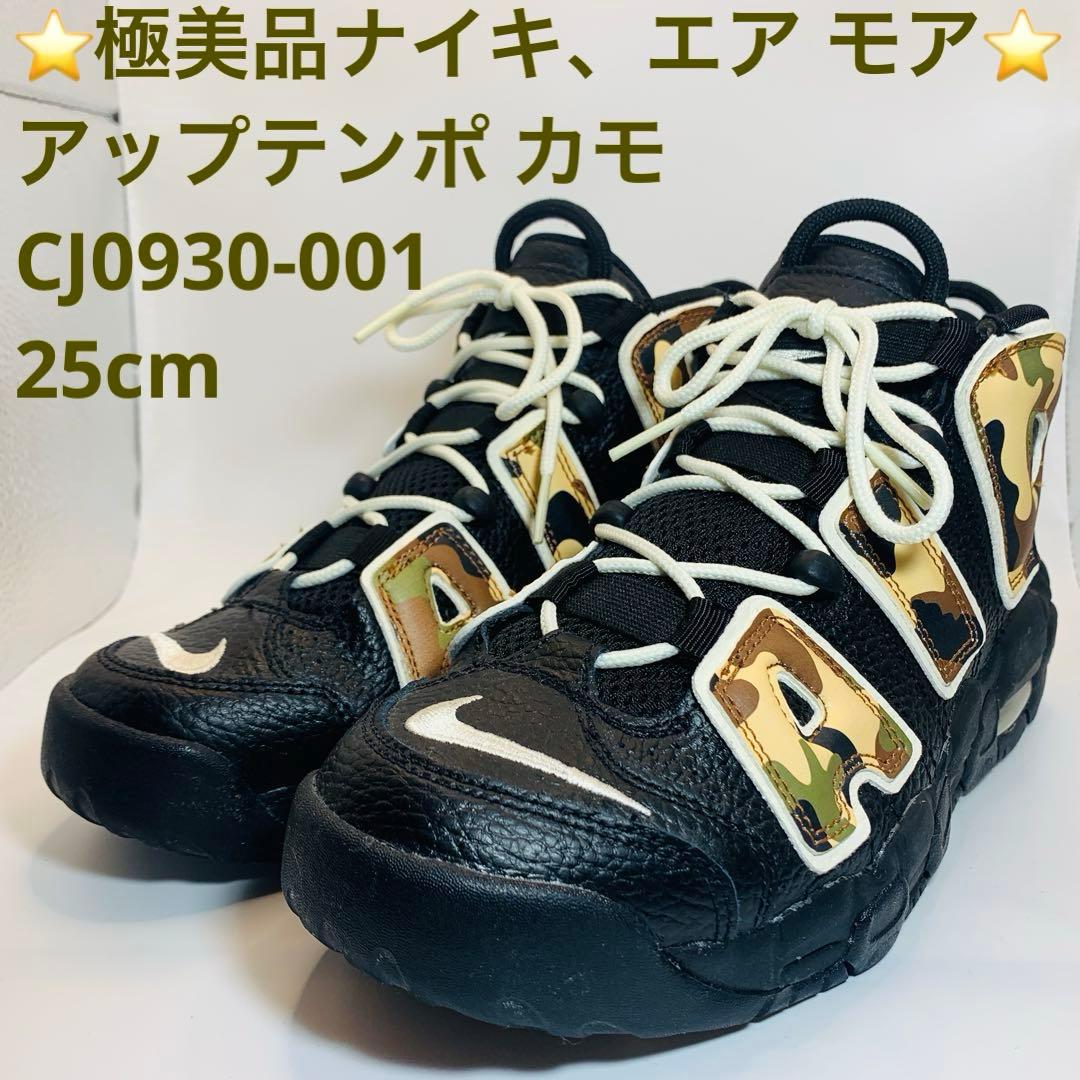 ⭐️極美品ナイキ、エア モア アップテンポ カモ、CJ0930-001、25cm
