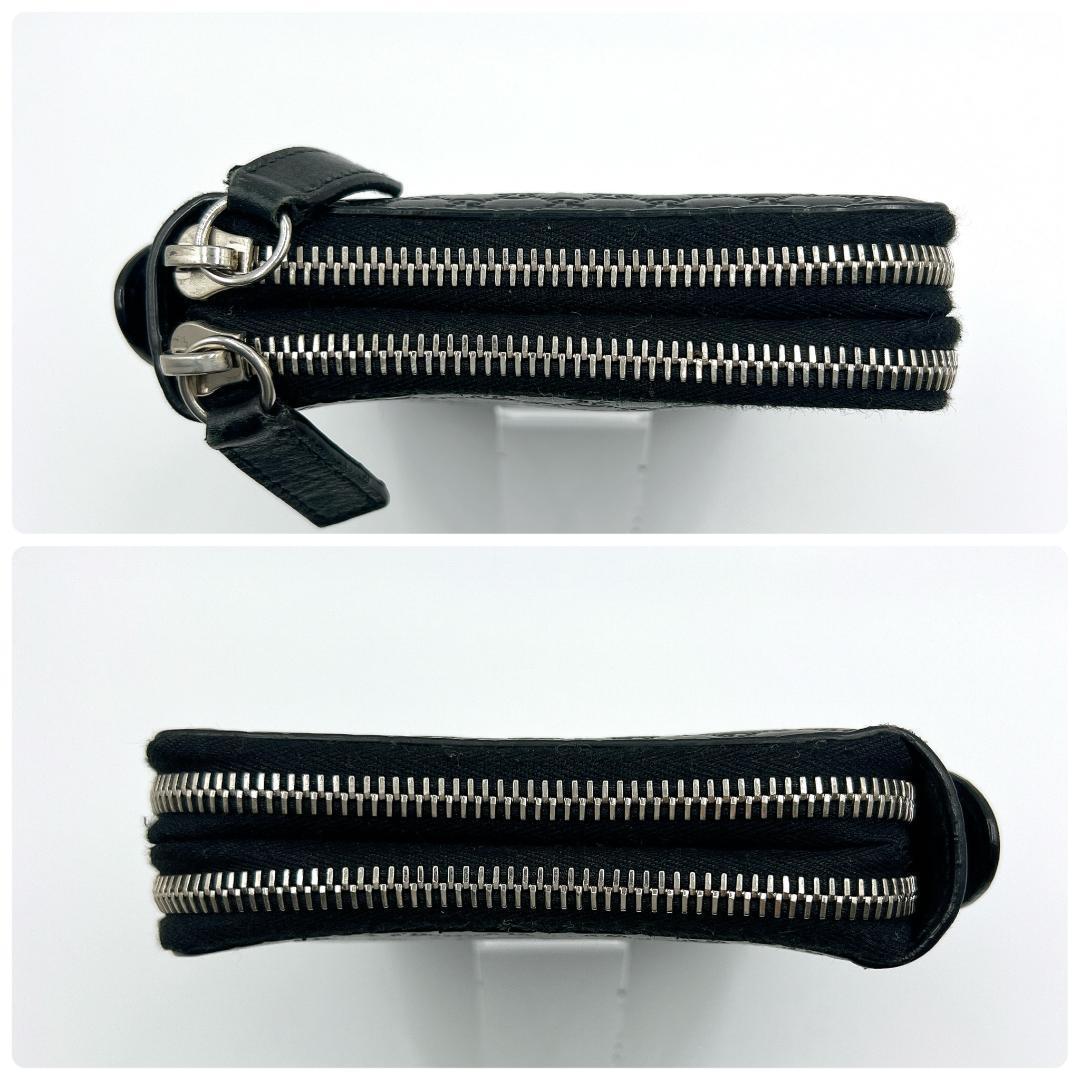 グッチ マイクログッチシマ オーガナイザー ロングウォレット 財布