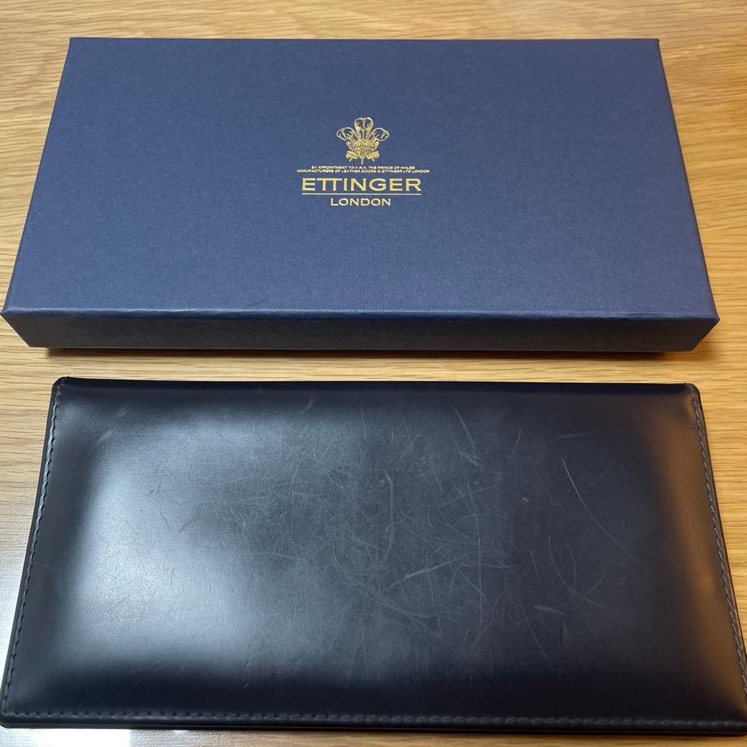 ETTINGER 長財布 ネイビー