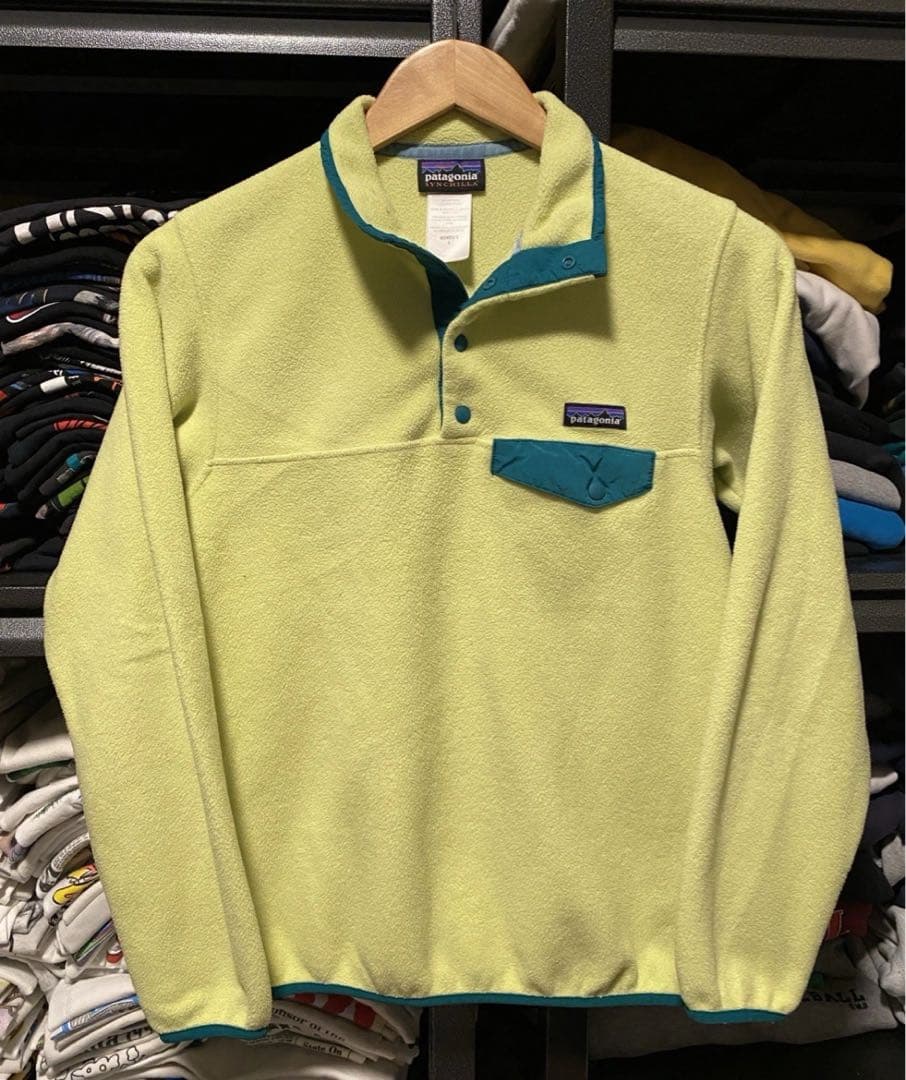 ★パタゴニアスナップT レディース　Sサイズ　レモンイエロー人気色 ☆パタゴニアスナップT レディース Sサイズ レモンイエロー人気色