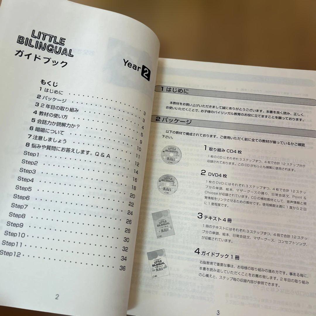LITTLE BILINGUAL YEAR2教材セット しちだ 英語 未使用 - メルカリ