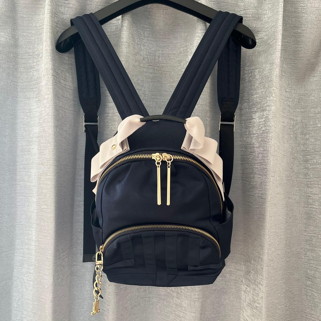 ✨極美品✨ ランバンオンブルー エコール リュックサック ネイビー LANVIN（ランバン） ランバンオンブルー リュック LANVIN en Bleu