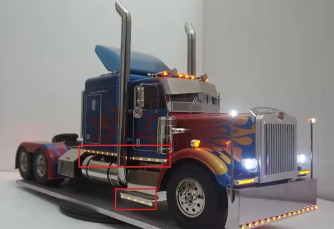 タミヤ1/14 グランドハウラー キングハウラー サイドランプ タミヤ 1/14 電動RCビッグトラックシリーズ トレーラーヘッド キング