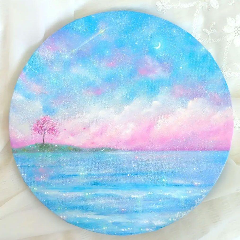 オイルパステル画（25cm）原画 - メルカリ