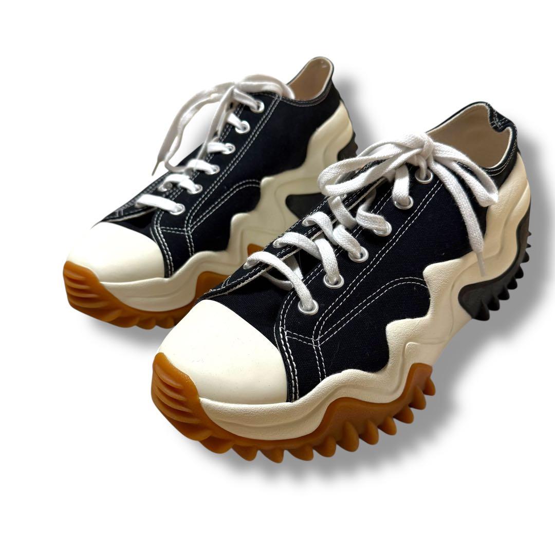 【ほぼ新品】韓国　コンバース ランスター モーション OX 28cm 黒 厚底