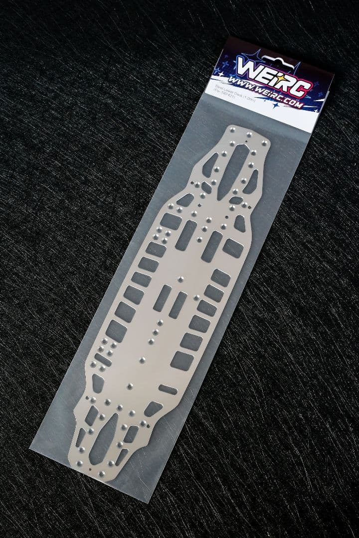 WEiRC タミヤ TRF421 1.2mm スチールシャーシ+専用ビスセット
