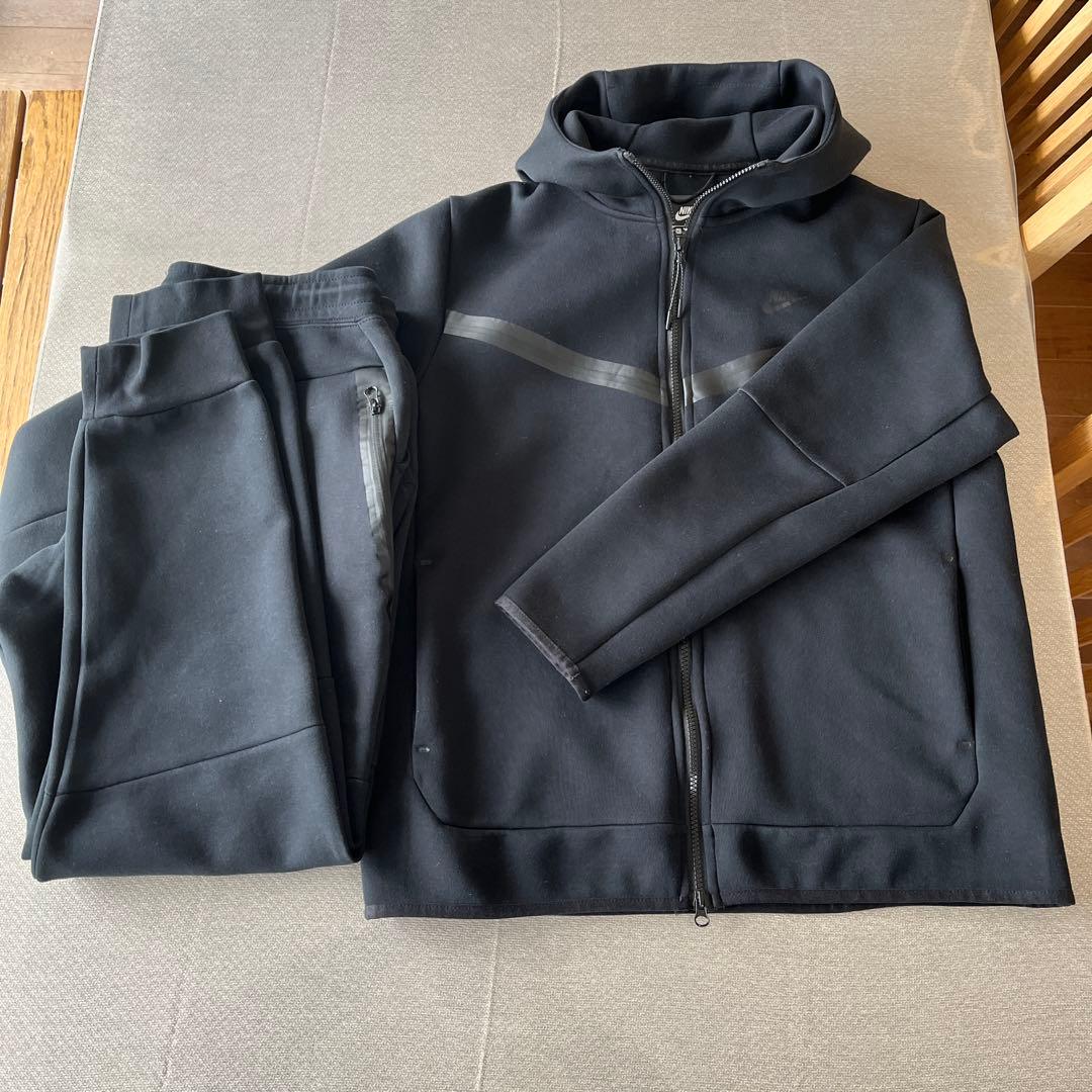NIKE　テックフリース　セットアップ　上下　 ブラック XL国内正規品